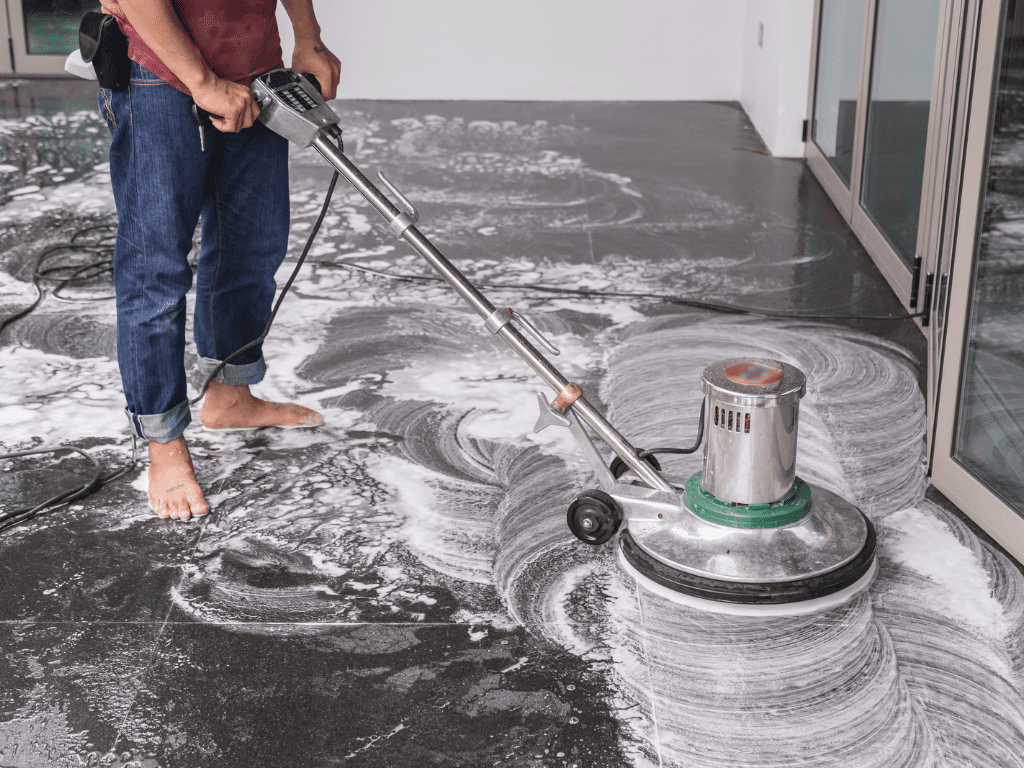 Doing floor stripping alone?