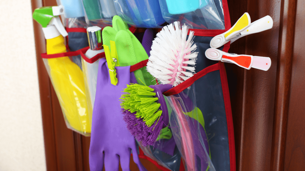 organizing cleaning products