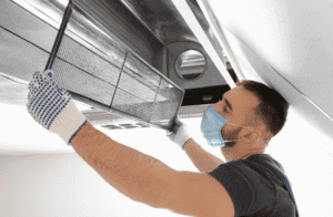 clean office air duct