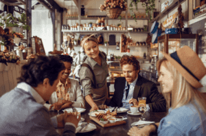 people dining in restaurant