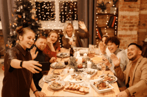christmas dinner with family