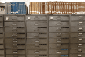 rusty office cabinets