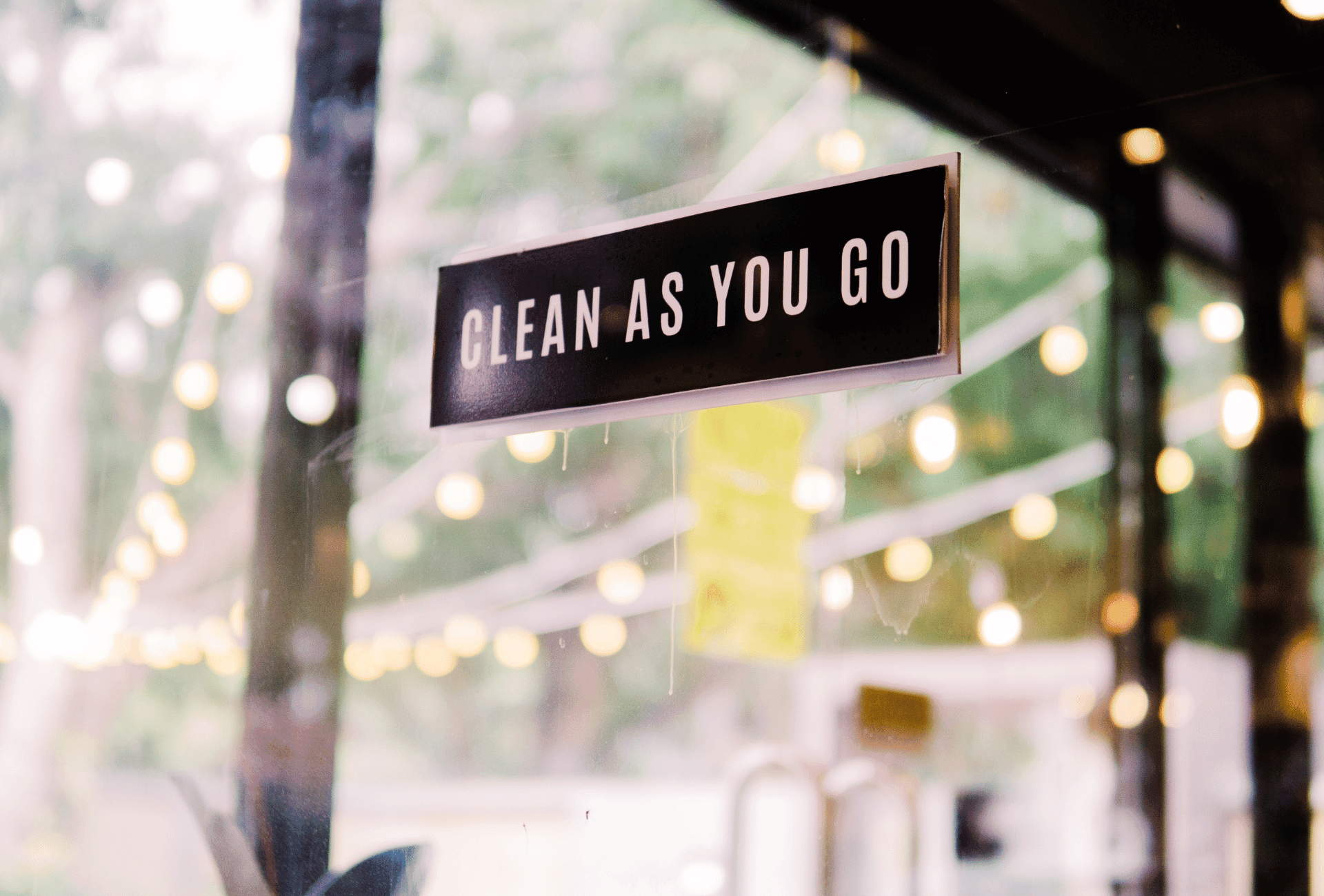 clean as you go policy