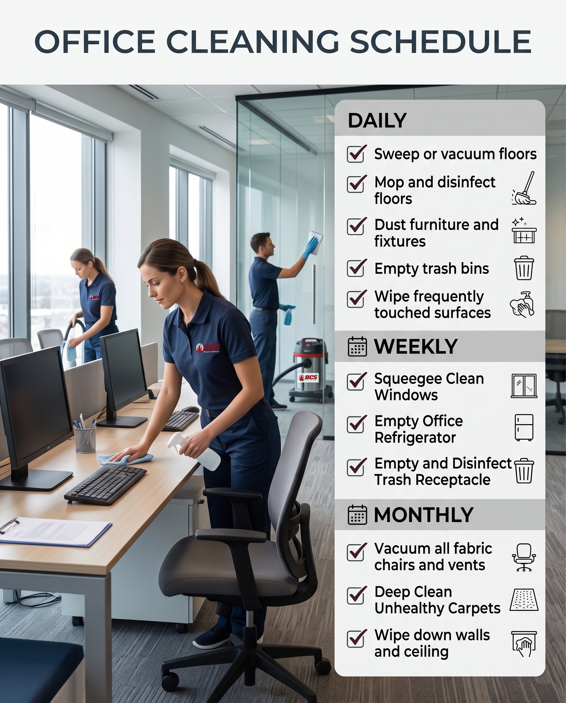 How to Make an Office Cleaning Schedule in Hartford