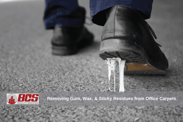 remove gum in office carpet