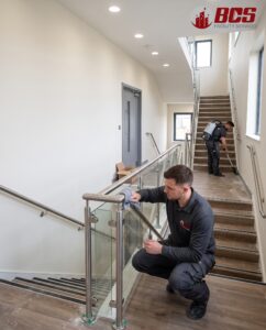 Remodeling Cleanup Newly Renovated Stairwell