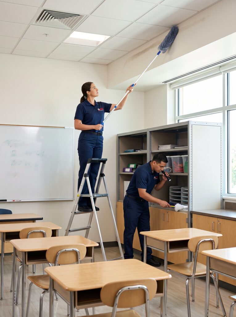Tolland Educational Facility Care Managing Hard-to-Reach Interior Areas
