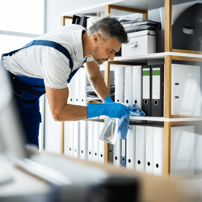 cleaning file shelf Burgos Cleaning
